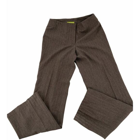 Sigrid Olsen Pants Women Sz 6 Modernist Metallic Dressed Career Chinos Trousers - Picture 4 of 7